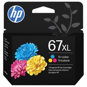 lot 2617 image: HP 67XL High Yield Tri-color Original Ink Cartridge  200 pages  3YM58AN#140 - Retail $37