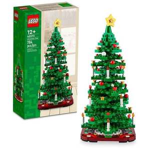 lot 2628 image: LEGO Christmas Tree Toy Building Set for Kids  Collectible Holiday Decor  2 Building Options  40573 - Retail $100