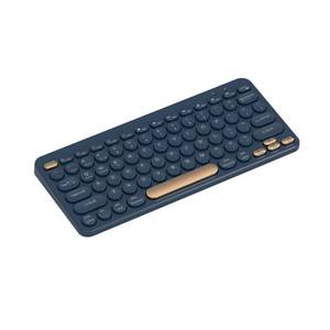 lot 2627 image: North Compact Round Key Wireless Keyboard - Navy - Retail $18