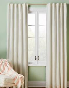 lot 2697 image: 95 Blackout Chambray Cotton Kids Panel Cream - Pillowfort - Retail $35
