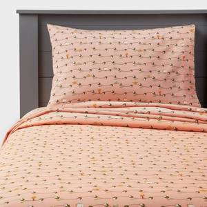 lot 2704 image: Twin Princess Tulip Vine Kids Sheet Set - The Disney Collection by Pillowfort - Retail $25