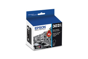 lot 2705 image: Epson 302XL Single Ink Cartridge - Black (T302XL020-CP) High Yield Printer Ink Series - Retail $30