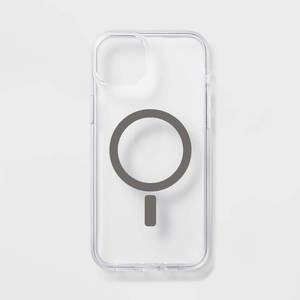 lot 2750 image: Apple iPhone 15 PlusiPhone 14 Plus Case with MagSafe - heyday Clear PolycarbonateTPU, Wireless Charging Compatible - Retail $25