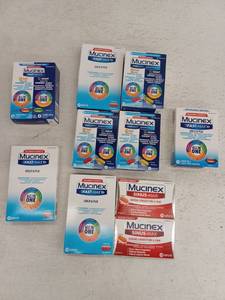 lot 17237 image: 10 Pack Various Types Mucinex