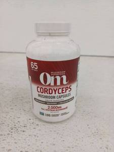 lot 17269 image: Om Cordyceps Mushroom Capsules, 3 Pack