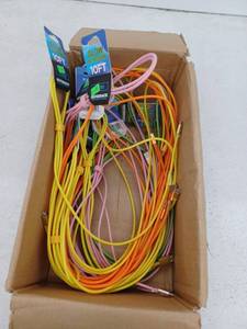 lot 17280 image: Lot Of Glow In The Dark Micro Charging Cables, 10ft, Various Colors
