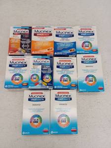 lot 17290 image: 10 Pack Various Types Mucinex