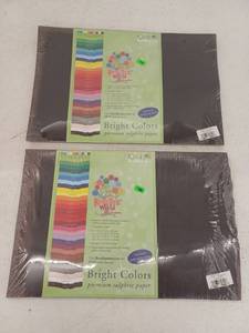 lot 17294 image: Roselle Black Construction Paper, 2 Pack