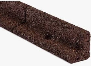 lot 17297 image: Rubberific 4-ft Brown Rubber Landscape Edging, Lot Of 5