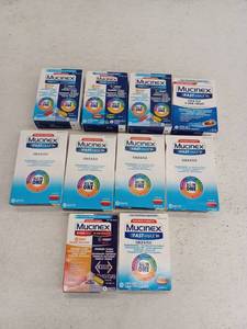 lot 17305 image: Lot Of 10 Various Types Of Mucinex