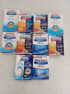 lot 17309 image: 10 Pack Various Types of Mucinex