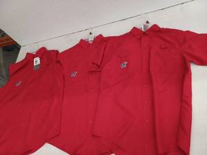 lot 17317 image: KU Button Up Shirt, Small, 3 Pack