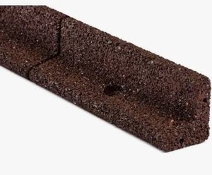 lot 17321 image: Rubberific 4-ft Brown Rubber Landscape Edging, Lot Of 5