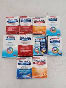lot 17328 image: Lot Of 10 Various Types Of Mucinex