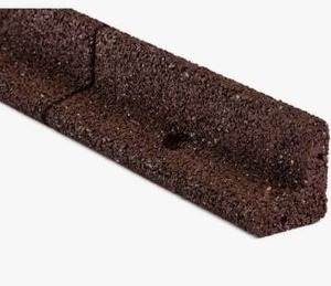 lot 17329 image: Rubberific 4-ft Brown Rubber Landscape Edging, Lot Of 5