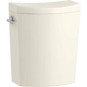 lot 67858 image: Persuade Curv 1.0 or 1.6 GPF Dual Flush Gravity Fed Technology Toilet Tank Only in Biscuit