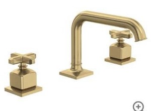 lot 67863 image: Rohl Apothecary Widespread Bathroom Faucet with Pop-Up Drain Assembly