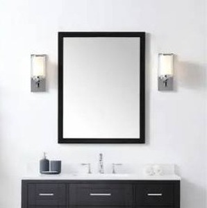 lot 67884 image: OVE DecorsTahoe 28 in. W x 36 in. H Framed Wall Mirror in Black