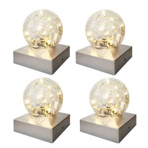 lot 1830 image: SUNNYPARK 4 Pack Solar Post Cap Lights Outdoor - Retail $47
