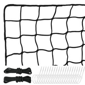 lot 1879 image: Heavy Duty Nylon Soccer Net, Easy to Install Sport Netting Barrier with Rope and Buckles - 10ft15ft20ft30ft40ft
