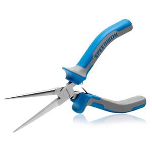 lot 13735 image: SPEEDWOX 6 Inches Needle Nose Pliers Mini Extra Long Nose Precision Nippers Thin Flat Jaws Micro Functional Precision Wire Looping Fine Pliers with Spring Craft Small Jewelry Making Tools - Retail $8