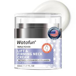 lot 13747 image: Anti-Aging Neck Firming Cream - Natural Face Moisturizer with Retinol Collagen Peptides & Hyaluronic Acid - Daily Moisturizer Face & Neck Cream - Firming Hydrating Facial Moisturizer Cream Day & Night