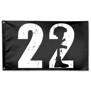 lot 13763 image: 22 Too Many PTSD Awareness Veteran Flag Indoor Outdoor Yard Decoration Flag 3x5 For Outdoors Garden Flags - Retail $17