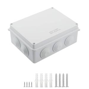 lot 13766 image: LeMotech ABS Plastic Dustproof Waterproof IP65 Junction Box Universal Electrical Project Enclosure White 7.8 x 6.1 x 3.1 inch (200 x 155 x 80 mm) - Retail $13