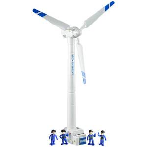 lot 13789 image: Miracland Wind Turbine Toy, 21.65 Inch Large Size Windmill Toy Clockwork Generator Model STEM Science Kit - Retail $22