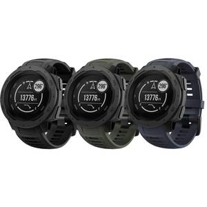 lot 13797 image: NotoCity for Garmin Instinct Band, Soft Silicone Replacement Watch Strap Compatible with Garmin InstinctSolarTactical(BlackArmy GreenGraphite Grey) - Retail $20