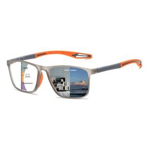 lot 13806 image: KISSOUL Photochromic Multifocal Reading Glasses Blue Light Blocking Multifocus Sunglasses Progressive Readers Men Women TR90 - Retail $28