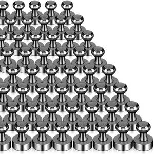 lot 13809 image: MAGXCENE 50 Pack Fridge Magnet, Black Strong Magnets for Whiteboard, Push Pin Magnets Refrigerator Magnets Small Strong Neodymium Magnet for Office, Classroom, Kitchen, Home