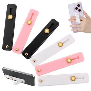 lot 13817 image: Chsoejuf 6PCS Phone Strap Grip Holder, 3 Colors Universal Telescopic Phone Case Holder Strap, Versatile Sticky Phones Straps, Portable Finger Holders, Cellphone Kickstand for Most Phones Cases - Retail $5