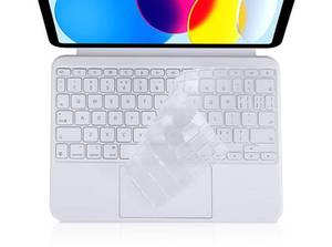 lot 13831 image: Ultra Thin Clear Keyboard Cover Skin Compatible with 2022 Apple iPad 10 10.9 inch 10th Generation Magic Keyboard Folio, 2024 iPad Pro 11 inch M4 Chip A2836 A2837 Magic Keyboard - Retail $7
