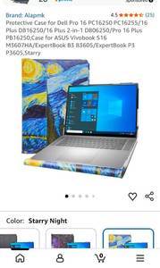 lot 5106 image: Alamk Protective Case for Dell Pro 16 PC16250 PC16255 ASUS Vivobook S16