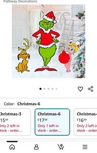 lot 5127 image: Pathway Decorations Christmas Holiday Cutout Set 3-Piece