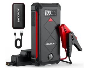 lot 5163 image: ACMOUNT Car Jump Starter Power Bank with Portable Charger and Accessories