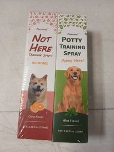 lot 13865 image: Petstoral Dog Training Spray 2-Pack Not Here and Potty Training 3.38 fl oz
