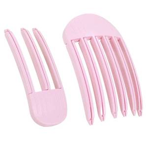 lot 13898 image: Hair Volume Clip Hair Root Lifter Clips Comb for Curly Hair Hair Root Volumizing Clips for Flat Hair 2PCS Pink - Retail $8