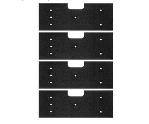 lot 13935 image: WH01X35719 Strainer Dryer Lint Filter Foam Fit For GE Profile,Washable(4 Pieces) - Retail $6