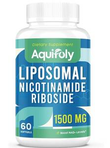lot 13949 image: Liposomal Nicotinamide Riboside Supplement 2000 mg with TMG and Pterostilbene for Maximum Absorption, Superior to NAD, Boosting NAD, Cellular Energy, and Age Defense, 60 Softgels - Retail $20