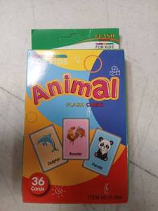 lot 13950 image: Animal Flash Cards For Kids 36 Cards Item No F-054