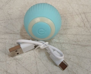 lot 15442 image: Electric Rolling Ball Pet Toy with USB-C Charging Cable - Retail $10