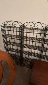 lot 920 image: Set of 5 wrought iron video storage each 48x18x6 located in basement