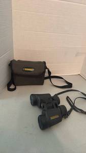 lot 1041 image: Bushnell Binoculars with Carrying Case and Strap