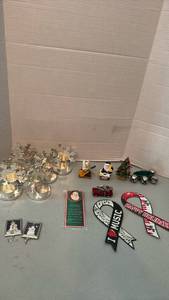 lot 1069 image: Holiday Ornaments & Decorations Lot - Candle Holders, Figurines and more