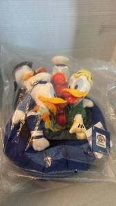 lot 1090 image: Disney Donald 65th Anniversary Bean Bag Plush Set