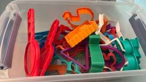 lot 1114 image: Play dough shape cutters and more