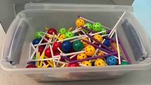 lot 1117 image: stick and ball construction toy