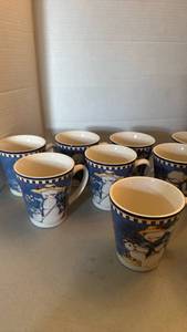 lot 1201 image: Winters Garden Mug Set 12 Piece J. Wecker-Frische